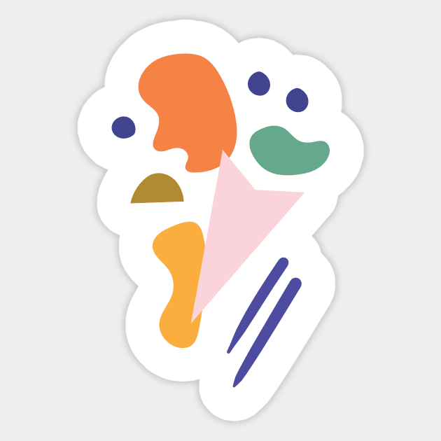 Abstract palette Sticker by Elizabeth Olwen
